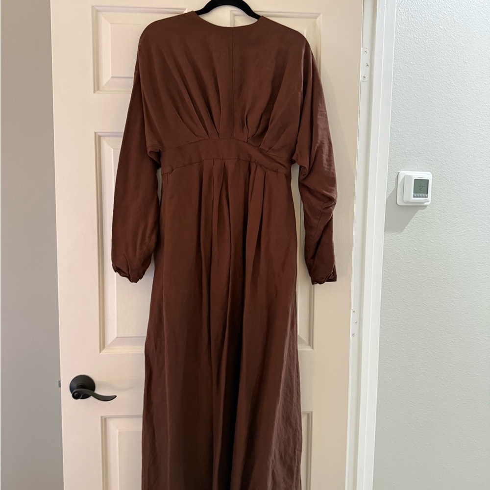 Elegant Brown Maxi Dress